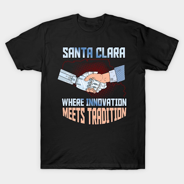 Santa Clara San Francisco United States Design T-Shirt by Realfashion